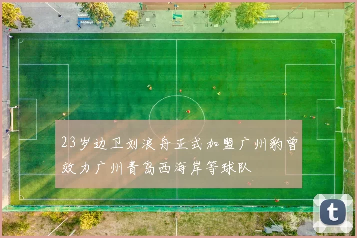 23岁边卫刘浪舟正式加盟广州豹曾效力广州青岛西海岸等球队
